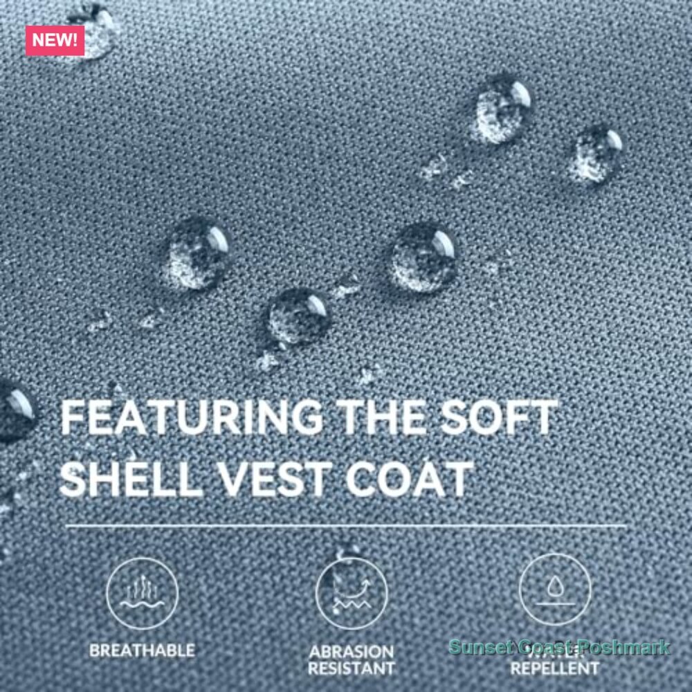 Windproof Sleeveless Jacket Stand Collar Zipper P… - image 5